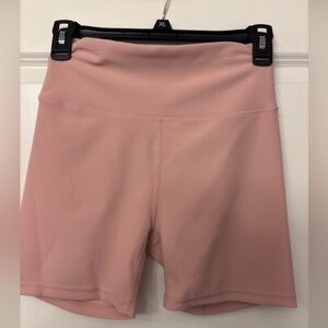 WILO THE LABEL RIBBED BLUSH SHORTS MED NWT
